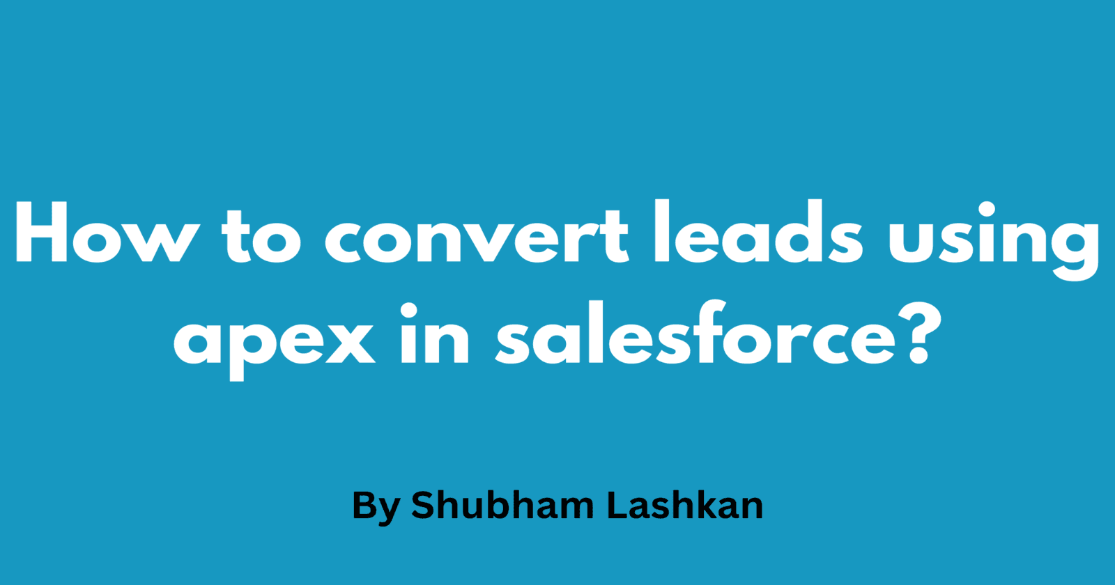 How to convert leads using apex in salesforce?